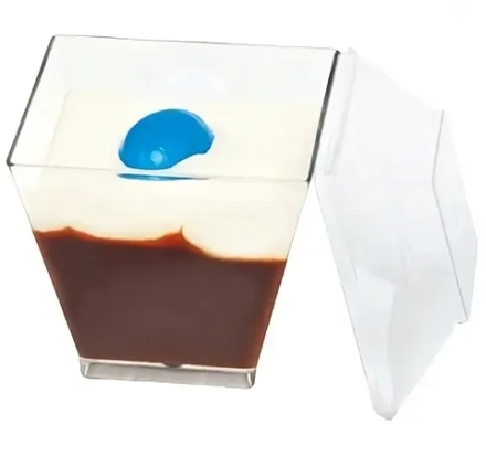 Форма Complement с крышкой Ромб 50х50х60 мм, 105 мл PS, прозрачная