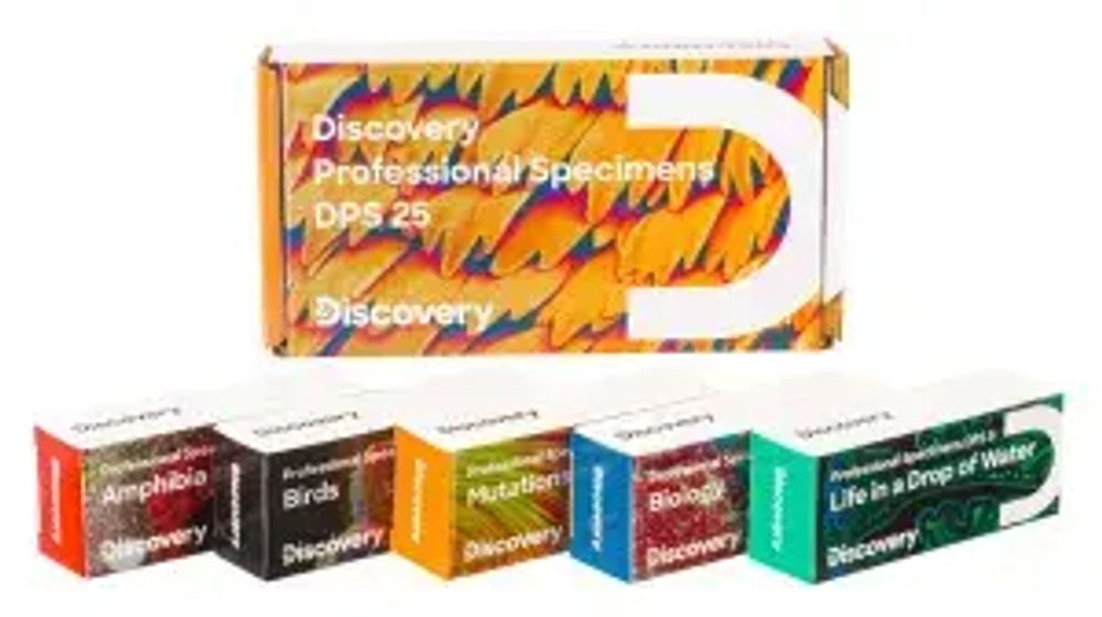 Набор микропрепаратов Levenhuk Discovery Prof DPS 5. «Амфибия»