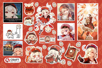 Стикерлист "Геншин импакт - Кли"