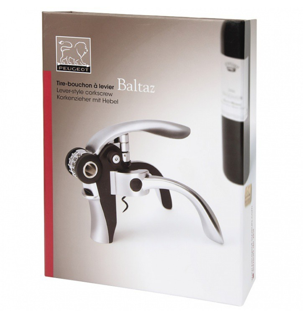 Штопор для вина Peugeot Baltaz черный Франция упаковка