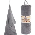 Полотенце кухонное «UNICO», 34*72 см, цвет графит, микрофибра 300 гр/м2