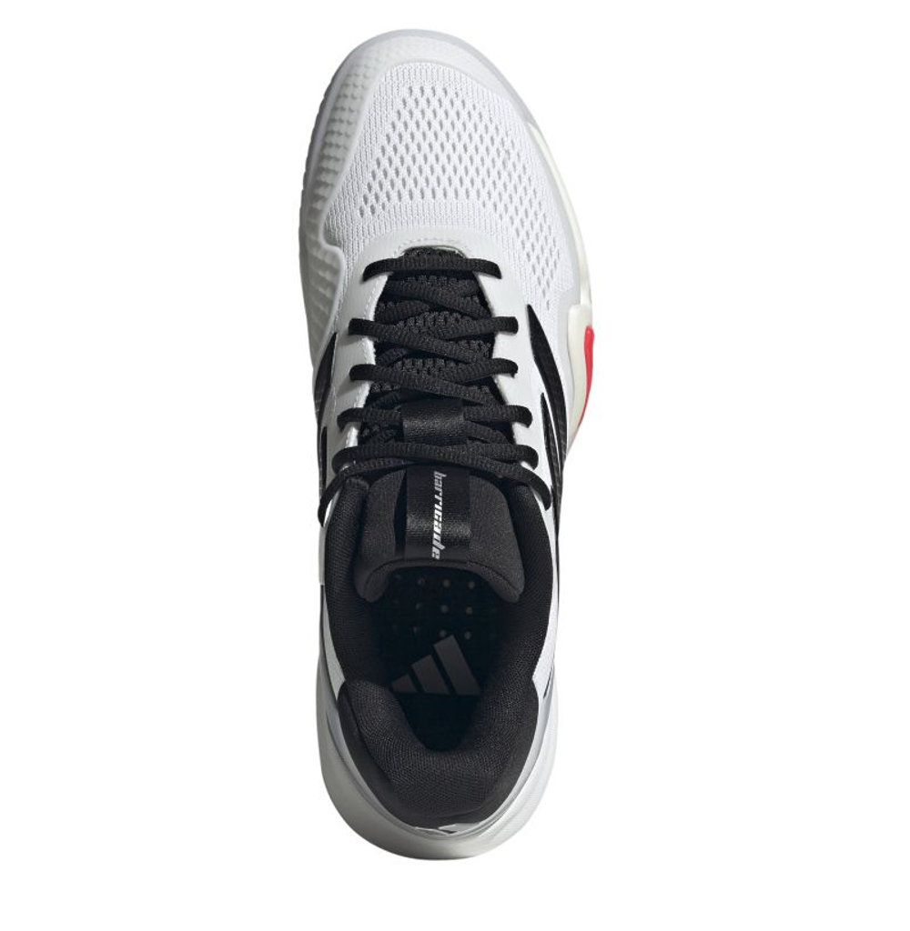 Мужские кроссовки теннисные Adidas Barricade 14 M Wide - cloud white/core black/lucid red