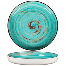 Тарелка с бортом Texture Light Cyan Circular 23 см