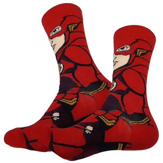 Носки DC Comics "Флеш", р-р 38-44 (красный/черный сжаты кулаки)