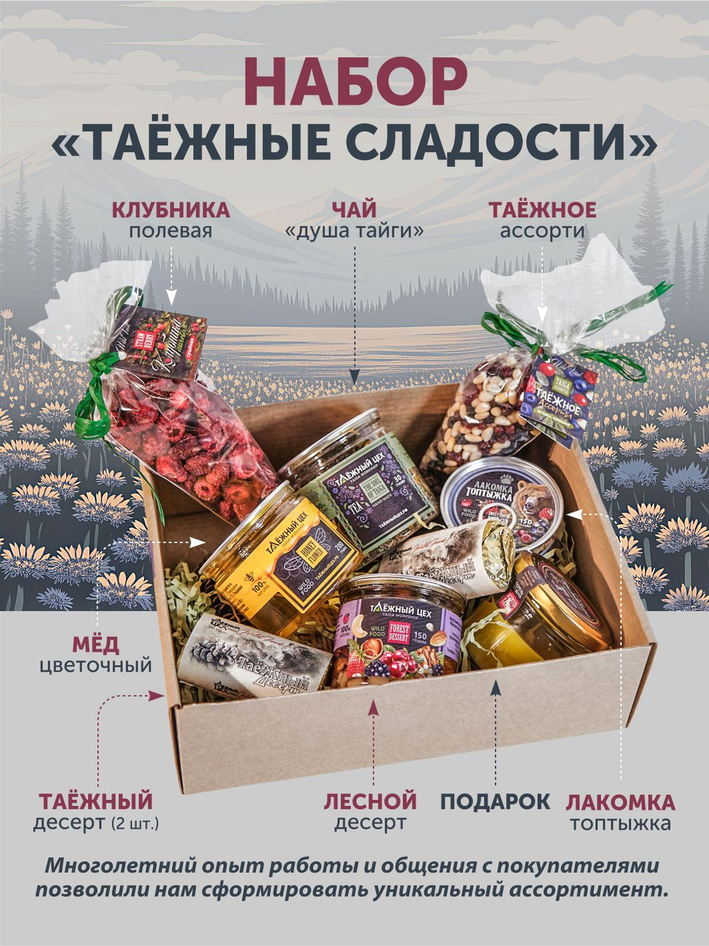 Подарочный набор "Таёжные сладости" ТАЁЖНЫЙ ЦЕХ