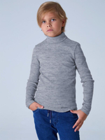 Водолазка для мальчиков "Школа-7" меланжево-серый, р.128 (Ивашка)