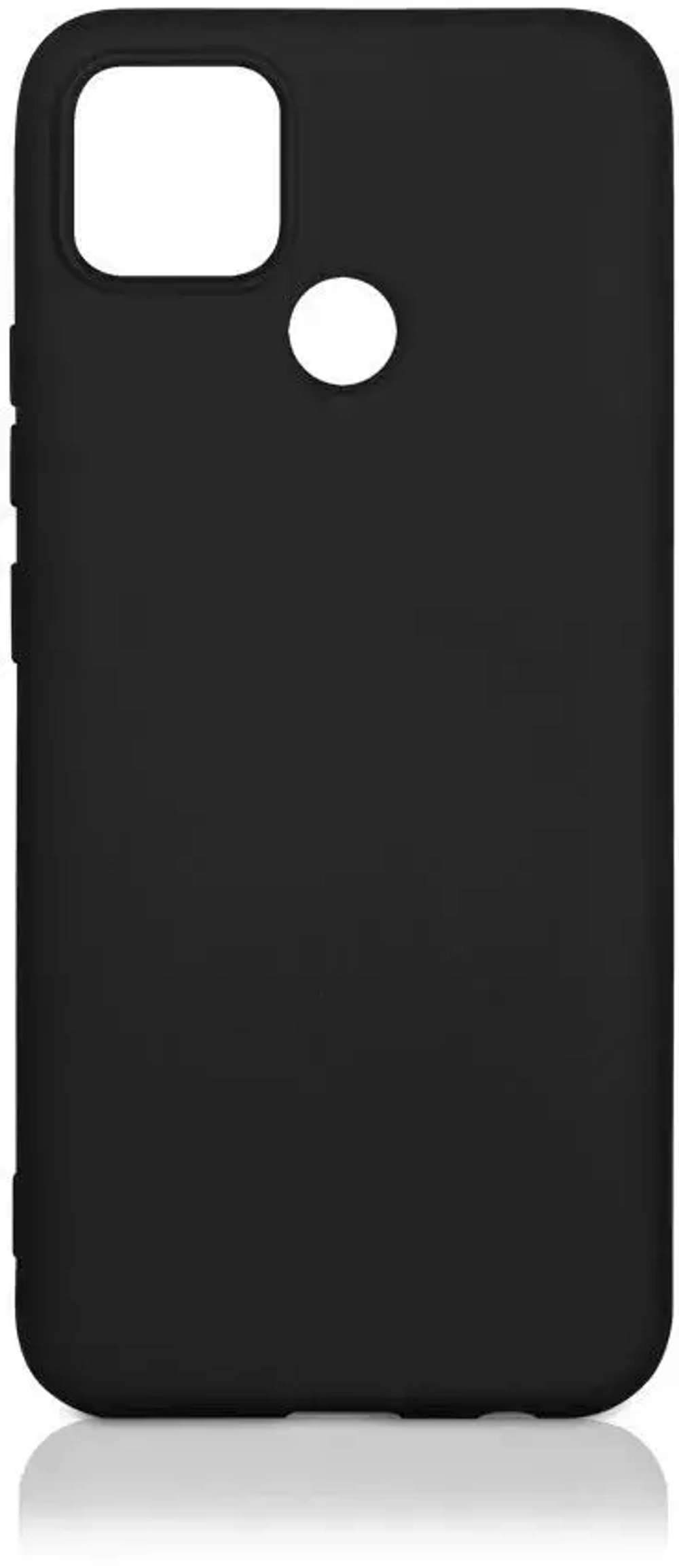 Силиконовый чехол с микрофиброй для Realme C25/C25s black DF