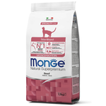 Сухой корм Monge Cat Speciality Line Monoprotein Sterilised для стерилизованных кошек, из говядины 1,5 кг
