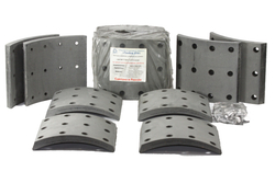 Рем. комплект тормозных накладок а/м ЗИЛ-4421, ПАЗ-Аврора (Сверл./раст./с заклёпками/ширина 180мм./ к-т 8 шт.) Тамбов АТИ