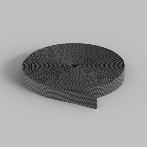 TR5502-DG Гибкий трек-ремень Belty, серия Base, 20м, 48V DC, IP20, тёмно-серый, ткань, медь