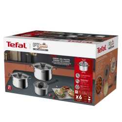 Набор посуды Tefal Opti'Space 6 предметов 2,1/3/5,2л 18/20/24см G720S674