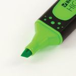 Текстовыделитель BRAUBERG "SUPER", ЗЕЛЕНЫЙ, прорезиненный корпус, линия 1-5 мм, 151739