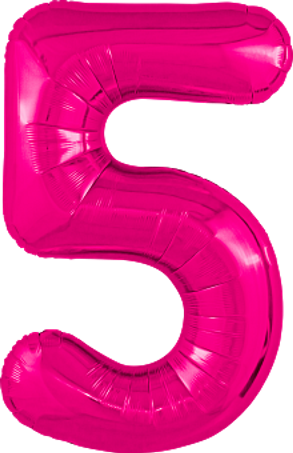 Р Цифра 5 Slim Фуксия (40''/102 см)