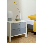 Тумба прикроватная LATITUDE Saga, Hordur, 55х40х50 см, белая