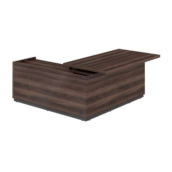 RF.101R.DA.DA / Стол для руководителя, правый 1850х1850х750 мм / столешница: дуб адриа, основание стола: дуб адриа