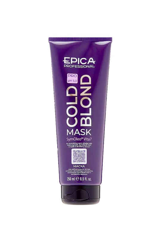 Маска для нейтрализации тёплых оттенков EPICA Professional «COLD BLOND PRO»