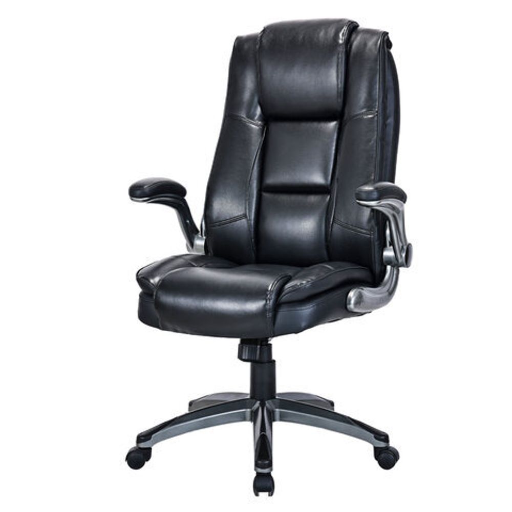 Кресло BRABIX PREMIUM "Paradigm EX-556", пружинный блок, рециклированная кожа, черное, 532976