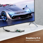 Кабель-переходник HDMI(f) - micro HDMI(m), V2.0, 4K@60Hz, 22см, UGREEN 20134