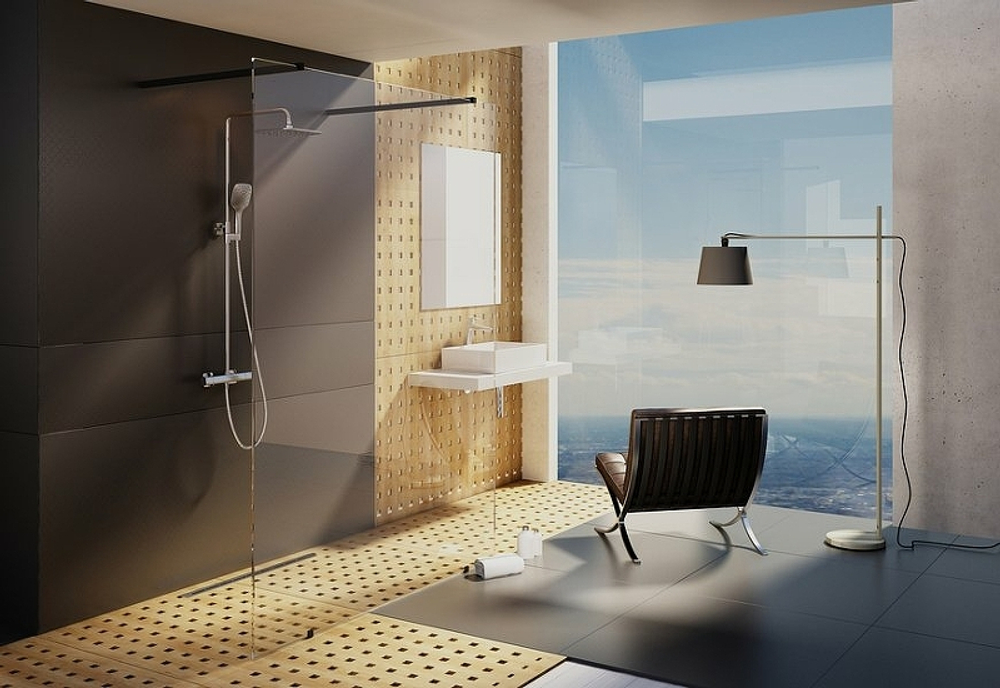 Душевая перегородка Ravak Walk-In Free 160 GW9FS0C00Z1 профиль Хром стекло Transparent