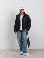 Пуховик женский демисезонный черный