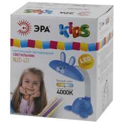 Настольный светильник ЭРА NLED-431-5W-BU светодиодный синий