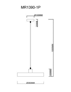 Подвесной светильник MyFar Ria MR1390-1P