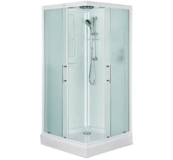 Душевая кабина Esbano (Эсбано) ES-L90CKR, с низким поддоном, с электрикой и LED освещением, 90х90х210