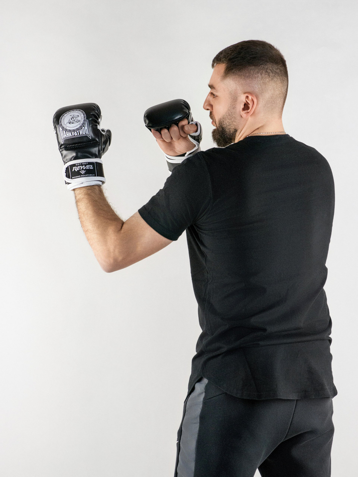 Перчатки для мма Reyvel Панкратион (черные)