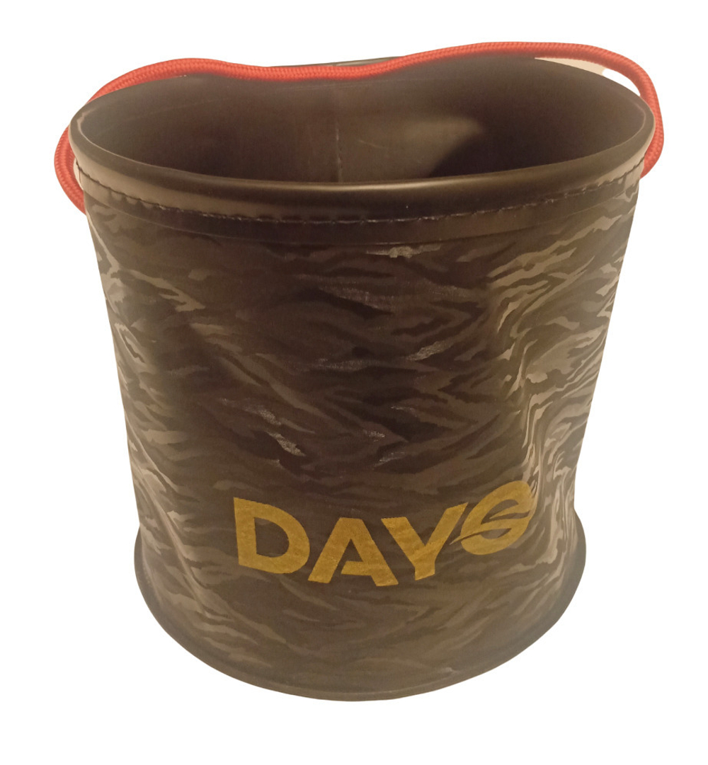 Ведро для воды и прикормки (складное)  DAYO  4.5 литра Высота 19 см Диаметр 19 см