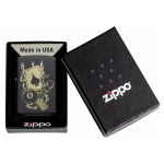 Зажигалка Zippo Gambling Design с покрытием Black Matte