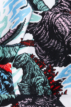 H&M Толстовка с капюшоном и принтом, белый