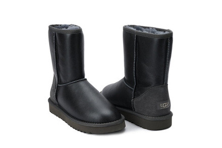 UGG Classic Short Metallic Grey