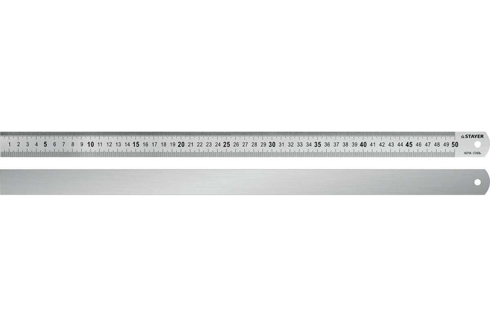 Нержавеющая линейка STAYER двухсторонняя, 0,5м 3427-050_z01