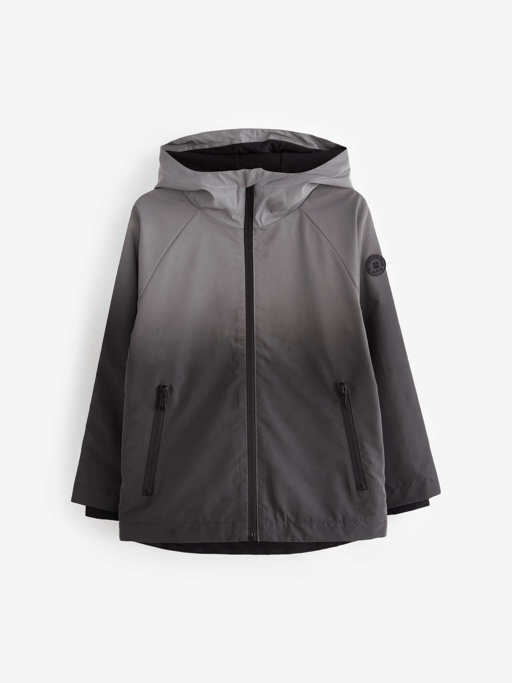 Куртка непромокаемая с флисовой подкладкой и светоотражением для мальчика Next Q51-541, Серый