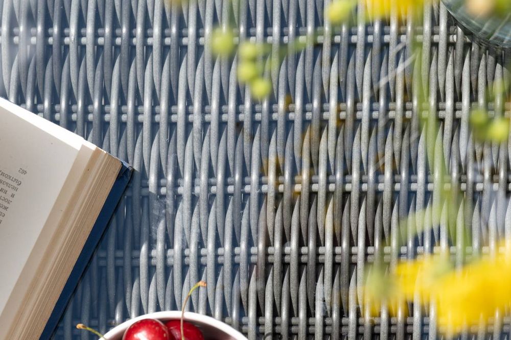 "Лунго" трансформирующаяся лаунж-зона из искусственного ротанга, цвет графит