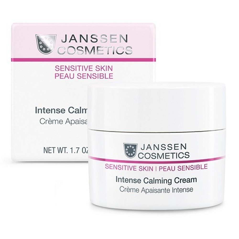 Успокаивающий крем интенсивного действия Intense Calming Cream, Sensitive skin, Janssen Cosmetics, 50 мл Успокаивающий крем интенсивного действия Intense Calming Cream, Sensitive skin, Janssen Cosmetics, 50 мл