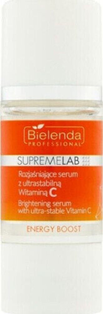 Сыворотки, ампулы и масла Bielenda BIELENDA PROFESSIONAL_SupremeLab Energy Boost rozjaśniające serum z ultrastabilną witaminą C 15ml