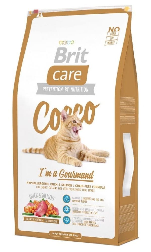 Brit Care Cat Cocco Gourmand 7кг сухой д/привередливых кошек