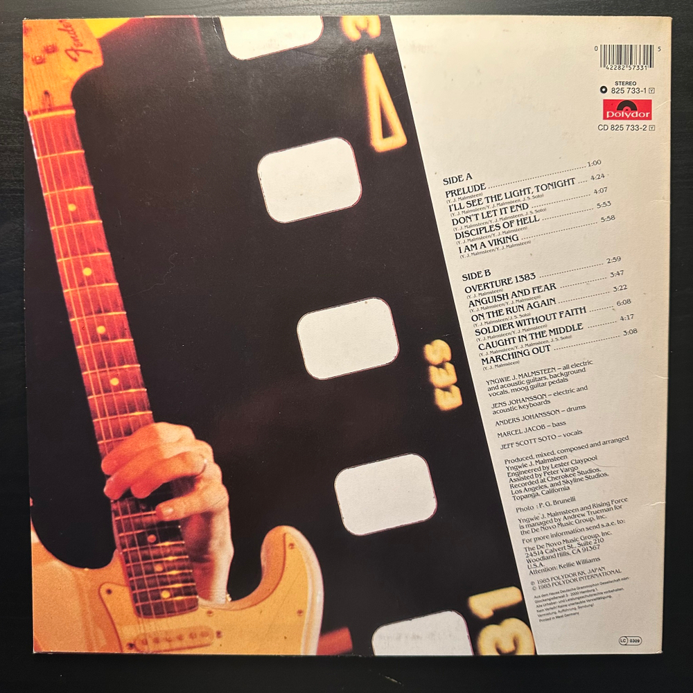 Yngwie J. Malmsteen's Rising Force - Marching Out (Германия 1985г.)