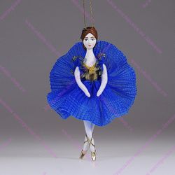 Ёлочная игрушка Балерина цветная купить у производителя ☆ Кукольная ...
