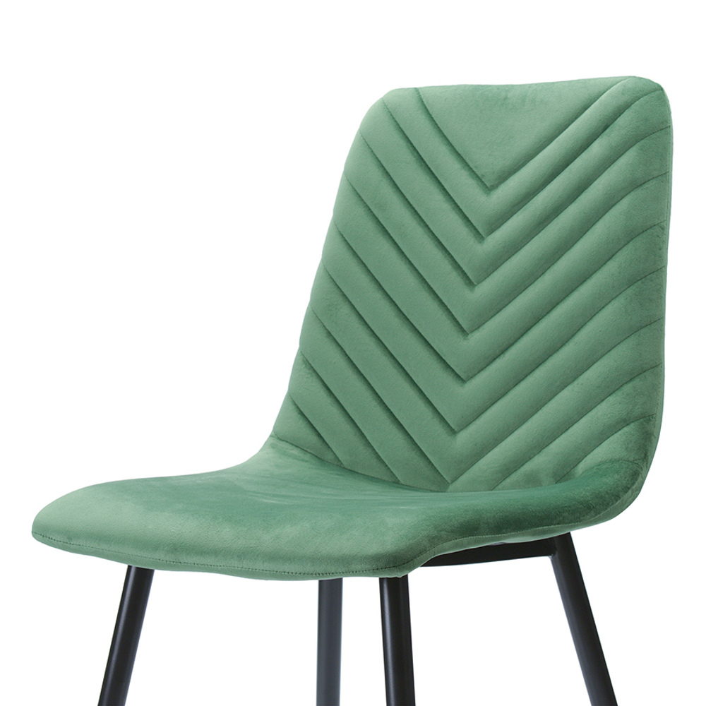Стул clifford, велюр, зеленый