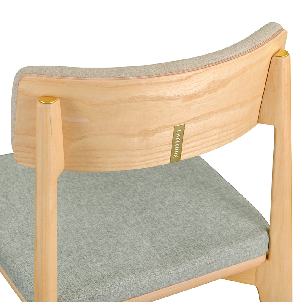 Стул aska, рогожка, ясень/бежевый/зеленый