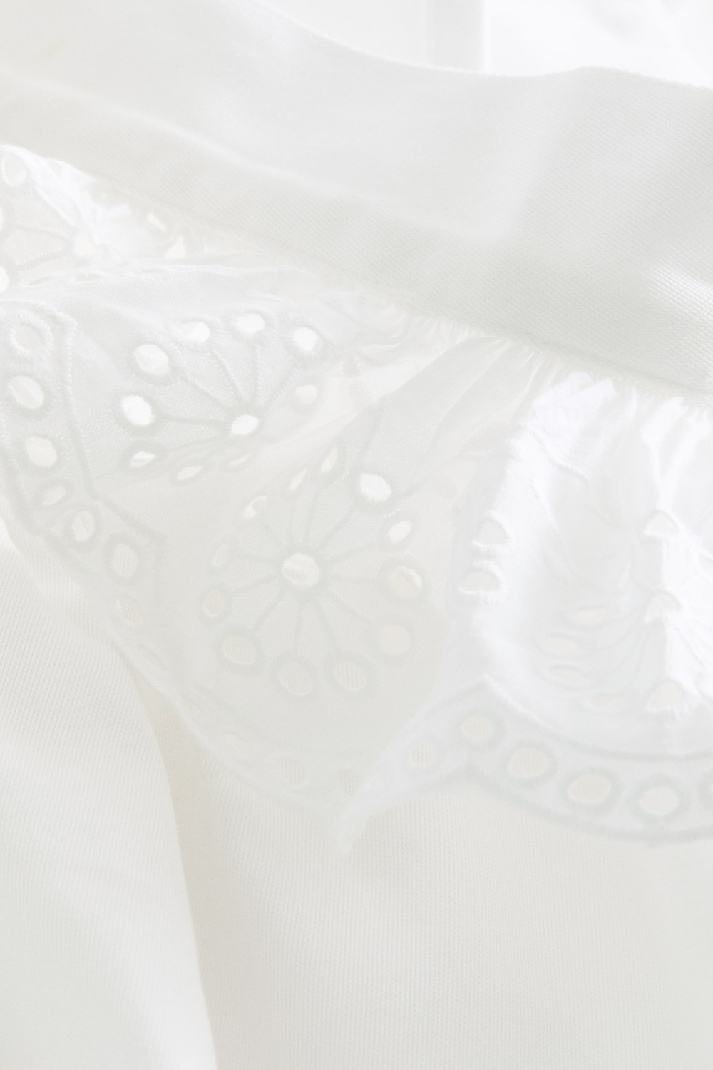 H&M HOME Хлопковый кухонный фартук с оборками, белый