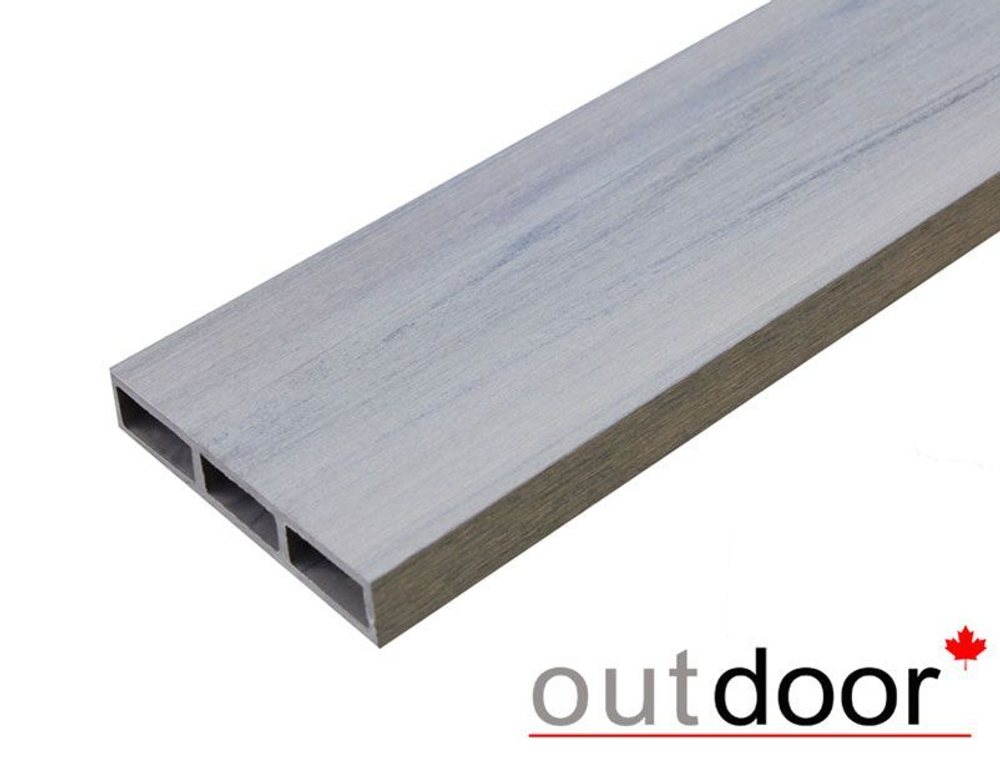 Доска ДПК Outdoor 115*22*4000 мм. шлифованная серая микс
