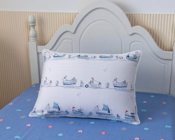 Детское постельное белье 1.5 спальное Sofi De MarkO Кораблики белое