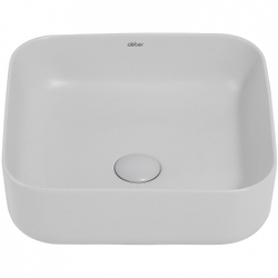 Раковина-чаша Abber Rechteck 39 AC2211MLG Светло-серая матовая