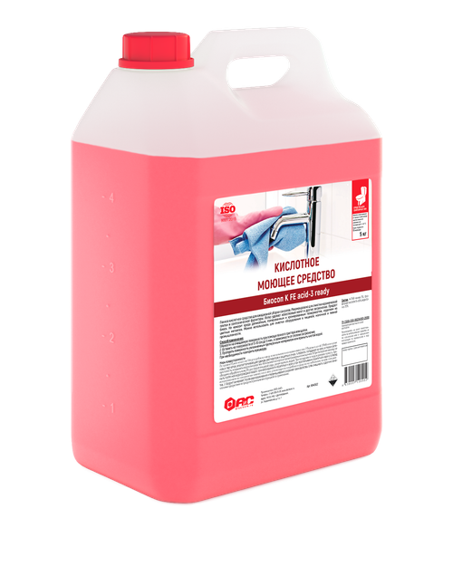 Кислотное средство от известкового налета и ржавчины Биосоп К FE acid-3 ready, 5л
