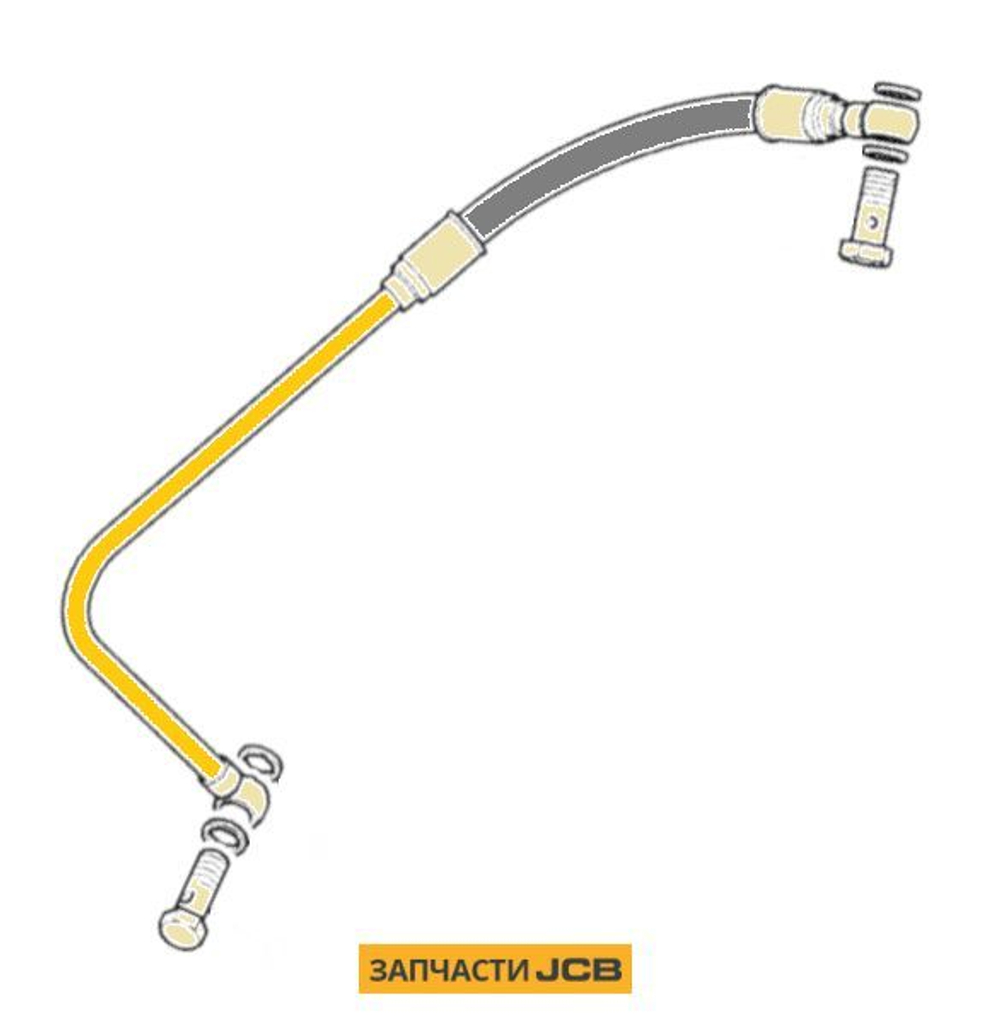 Трубка турбины JCB 02/203152