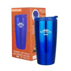Термокружка Biostal Crosstown (0,5 литра), синяя