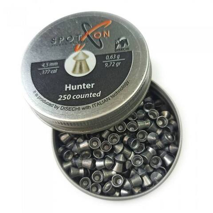 Пули для пневматики SPOTON Hunter 4,5 мм, 0,63 гр. (250 шт)